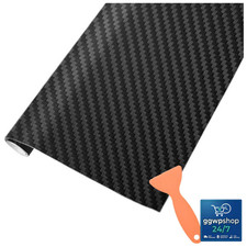 Carbon Autofolie Matt Schwarz 1500 x 300 mm Selbstklebend 3D Blasenfrei Carbon Autofolie Matt Schwarz 1500 x 300 mm Selbstklebend 3D Blasenfrei