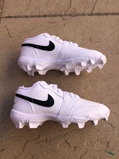 Youth 5Y, Women's 6.5  Nike Jordan 1 Low Cleats HF6885-100 Baseball Football