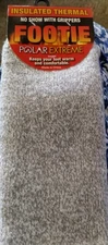 Polar Extreme Insulated Thermal Footie Socks No Show With Grippers (1 pair) 