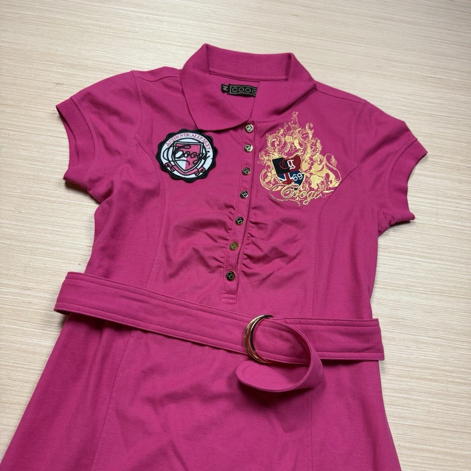 Mini Vestido Coogi Para Mujer Polo Grande De Colección Y2K Hip Hop Centro Comercial Gótico Foto 2 de 4
