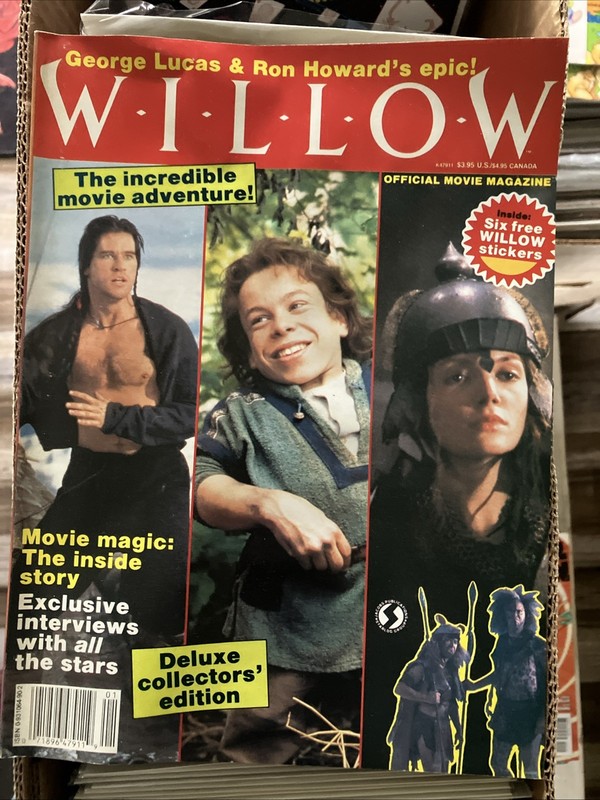 Vintage Willow Official Movie Magazine 1988 Complete with Ads