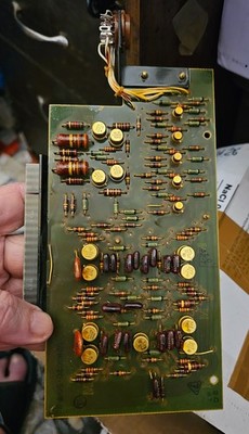 vintage nixie circuit board Jan special driver w/ expensive components. Ael 60s