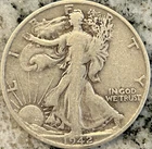 1942-S Walking Liberty Half Dollar 90% Silver