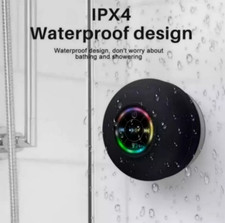 Waterproof Bluetooth Wireless Shower Speaker Bathroom Speaker LED Light  ////