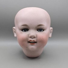 Large Antique German Bisque Porcelain Doll Head – Marked 327 B