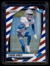 2024 Panini Prizm #389 Terrion Arnold Red White and Blue