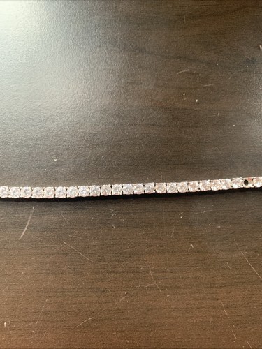 1.80 Carat Diamond Natural Round Brilliant Cut Tennis Bracelet 13K White Gold. - Picture 3 of 7