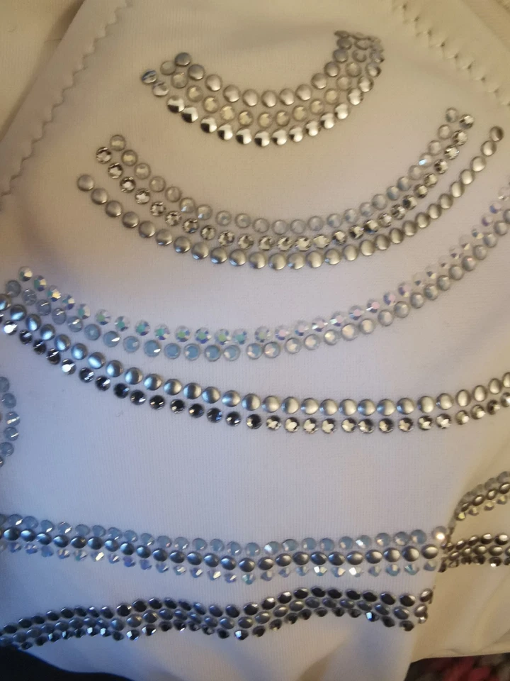 Palmers - Monokini Neckholder Badeanzug - Gr. S, 36/38- Weiß, Pailletten -Top💗 - Bild 4 von 4