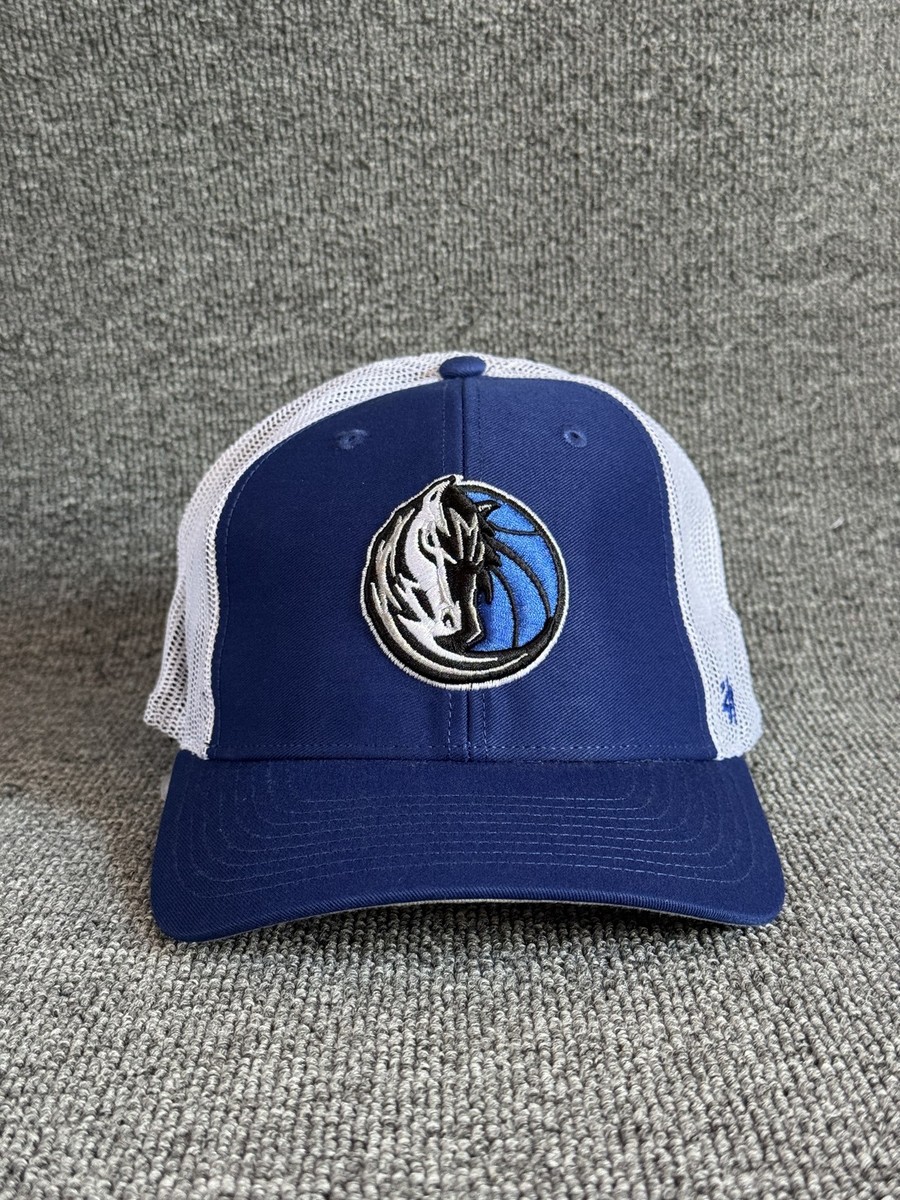 '47 Brand Dallas Mavericks Trucker Snapback Blue White One Size NBA Hat