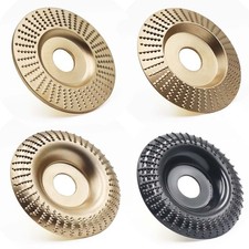 4PCS Wood Carving Disc Set for 4" or 4 1/2" Angle Grinder with 5/8" Arbor, Gr...