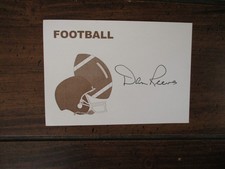 DAN REEVES(Died-2022)(Denver Broncos/201 Wins/Atl Falcons) Signed 3 1/2 x 5 Card