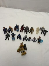 Halo Mega Construx Figures Lot Of 16 W/Gold Covenant Hunter!