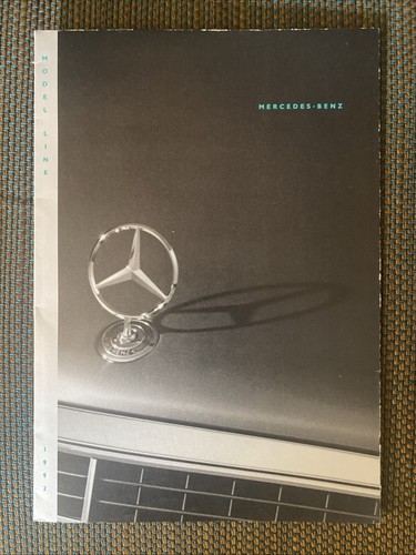 1992 Mercedes Benz Model Line Brochure 92