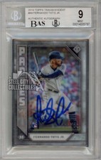 Fernando Tatis Jr 2019 Topps Transcendent Auto Rookie Card 066/100 BGS 9 BAS 10