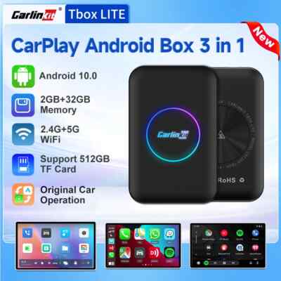 2025 CarlinKit Car Android Smart TV Ai Box Wireless CarPlay Android auto Adapter