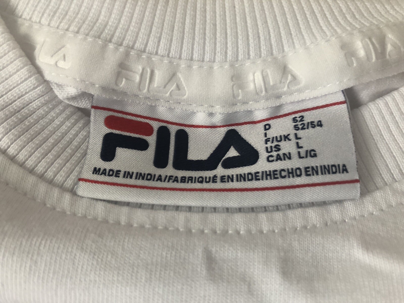 Abbigliamento Abbigliamento Uomo Camicie e Top T Shirt: Fila T Shirt Uomo Taglia Large.