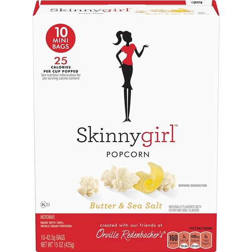 Light & Flavorful Skinnygirl Butter Flavored Popcorn - 6 Boxes with 10 Counts - Picture 3 of 11