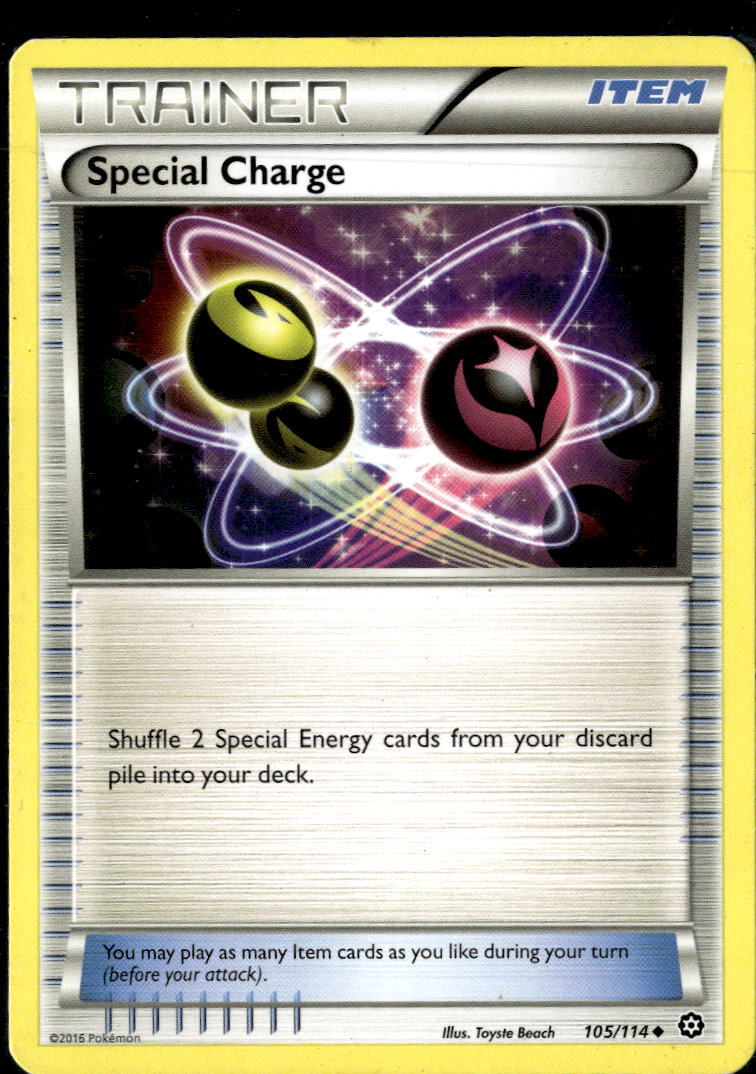 Pokemon Special Charge 105/114 Steam Siege Non Holo Uncommon 2 Card Lot LP