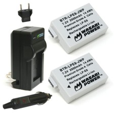 Wasabi Power Battery 2-Pack and Charger for Canon LP-E8