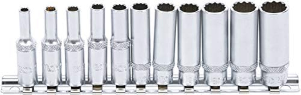 Kit Bussole Esagonali Profonde 1/4 Pollice 4-14mm per Meccanica Auto