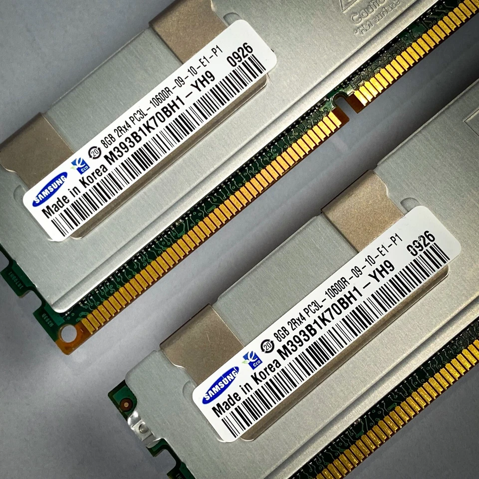 RAM SAMSUNG Modules 2x 8GB PC3L-10600R 1333MHz DDR3 ECC SDRAM 240-pin Mac Pro - Image 3 of 3