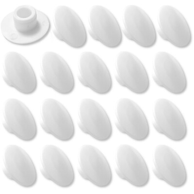 20 Screw cover cap white M8 plastic Hexagon Allen Head Hole Socket Hex ...