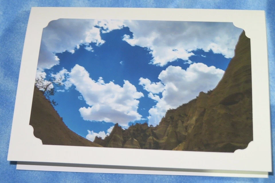 4 SYMPATHY Cloud and sky Photo Greeting Cards, 5X7, Those we love poem - Image 2 of 4