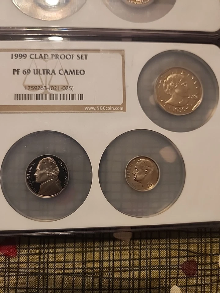 1999-S CLAD PROOF SET, COMPLETE MULTI COIN SET OF 10 COINS NGC PF69 ULTRA CAMEO - Image 4 of 4