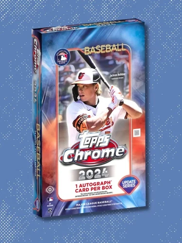 2024 TOPPS CHROME UPDATE SERIES BASEBALL HOBBY BOX BRAND NEW SEALED - 1 AUTO