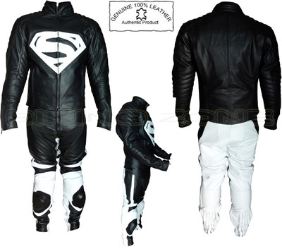 superman leather motorcycle jacket