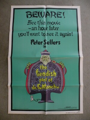 the Fiendish Plot of Dr FuMancho Peter Sellers #800106 original poster 27X41'' 