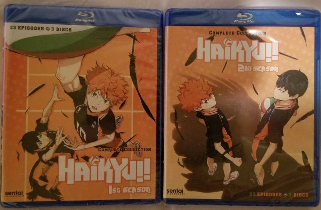 Haikyuu Anime Complete Season 1 and 2 OOP New BluRay, 6 Discs 50