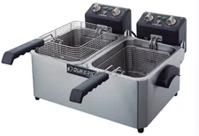 New 20lbs Electric Fryer Countertop Dual Double Basket Pot Dukers DCF10ED #8792