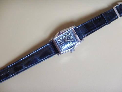 16 mm CROCODILE VÉRITABLE NOIR GROSSES ÉCAILLES OUVERT POUR ANSES FIXES SOUDÉES - Imagen 13 de 14