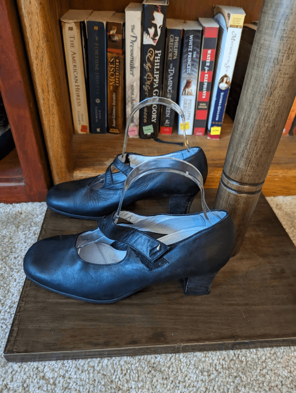 Chaussures BeautiFeel Mary Jane Cuir Noir Daim - Taille 38 (US 7.5) - Occasion