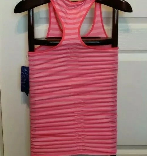 NWT Miley Cyrus / Max Azria Pink Coral Raceback Tank Top (Women's Small) - Image 2 of 2