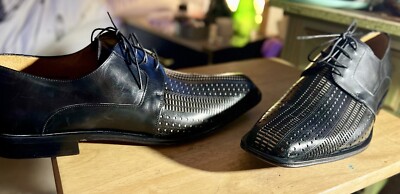 Men’s Adventura Made/Spain Leather High Craftsmanship Black Dress Shoes Size 15 Men main image 4
