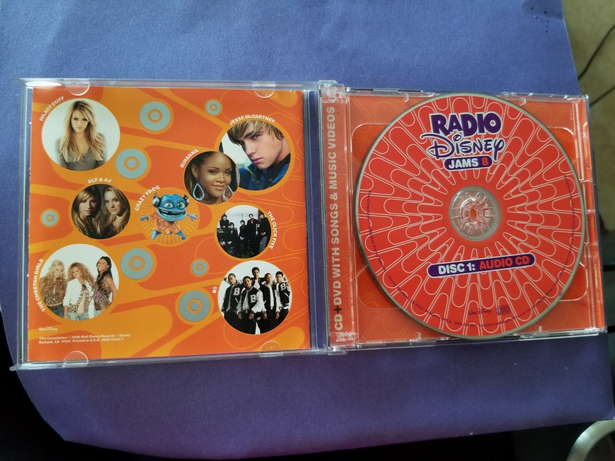 Kids Radio Disney Jams 8. DVD with Songs and Videos. 2 CDs