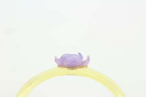 Chanel Translucent x Purple 01P Camellia Rose Flower Bangle Bracelet 830ca32 - Picture 7 of 12