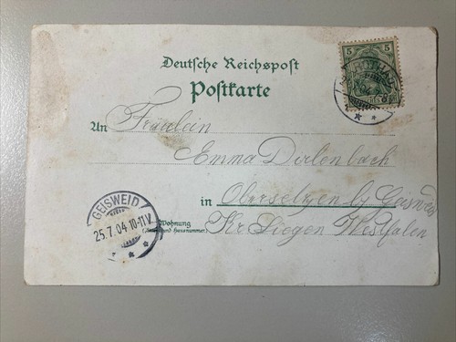 1904 Litho AK Souvenir Rothenau Alsace Hotel Restaurant / Vogesen - Foto 2 di 2