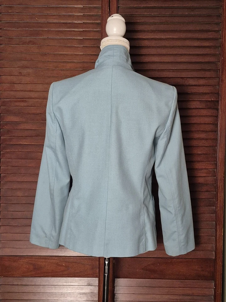 Blazer para mujer Dressbarn azul iceberg talla S Foto 3 de 4