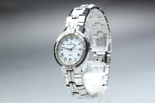 Vintage Universal Geneve 856501 Silber Ziffernblatt Römisch Quarz Damenuhr Japan - Bild 3 von 11