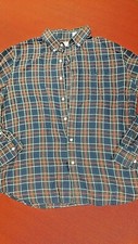 Dockers, Men's Size L, Button Front, Long Sleeve Shirt, Blue Red Green Plaid