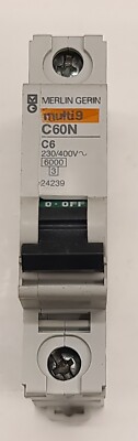 Merlin Gerin 24239 multi9 C60NLeitungsschutzschalter C6 