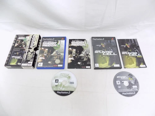 Mint Disc Playstation 2 Ps2 Tom Clancy Double Pack Ghost Recon and Splinter Cell