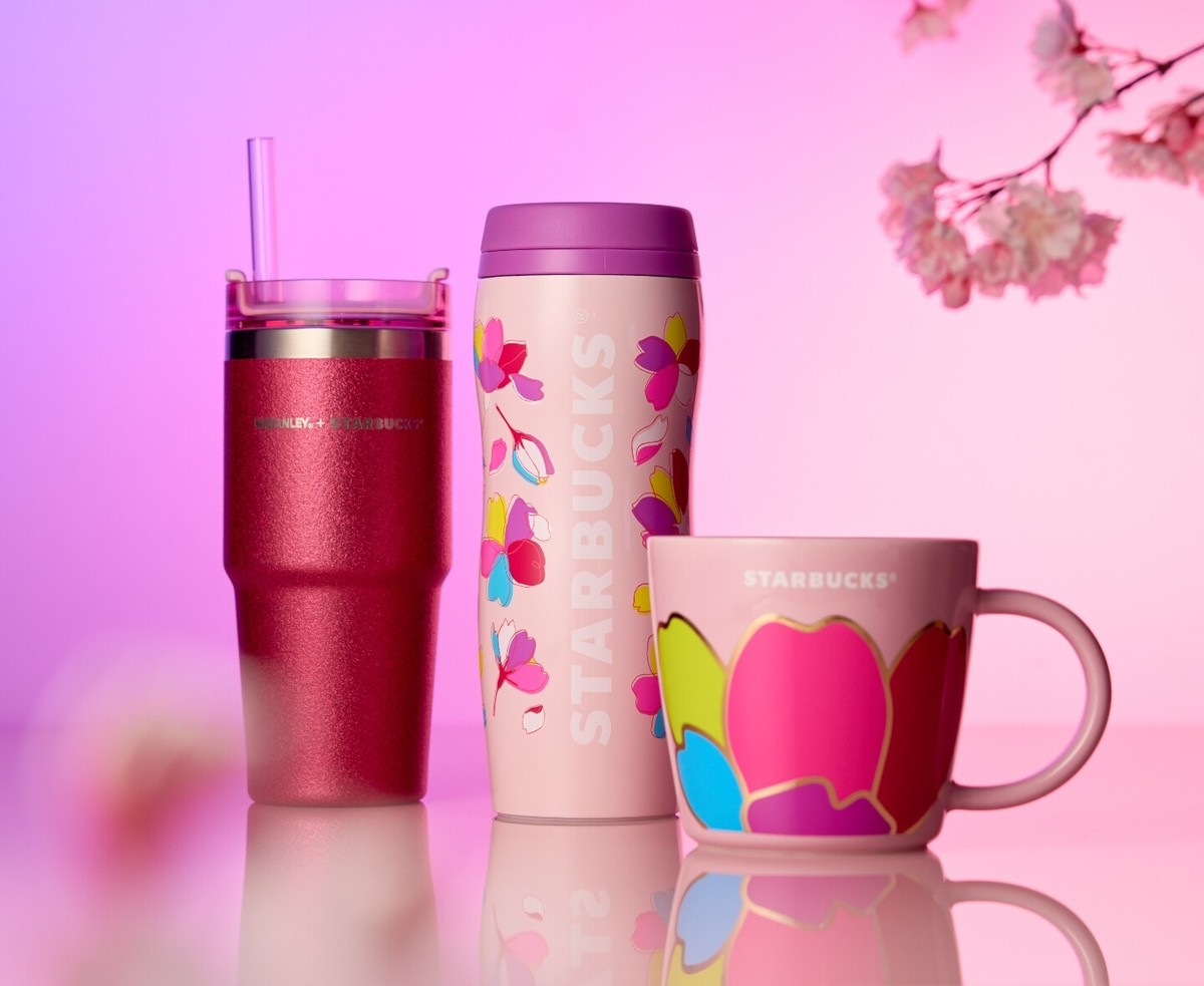 弁当箱・水筒 Starbucks SAKURA2024 355ml & Dr.shake Starbucks Japan Sakura 2024 Cherry Blossoms Tumbler