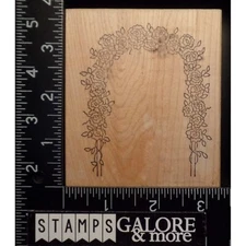 Great Impressions Rubber Stamps J22 ARCHED CLIMBING GARDEN FLOWERS VINES #3161