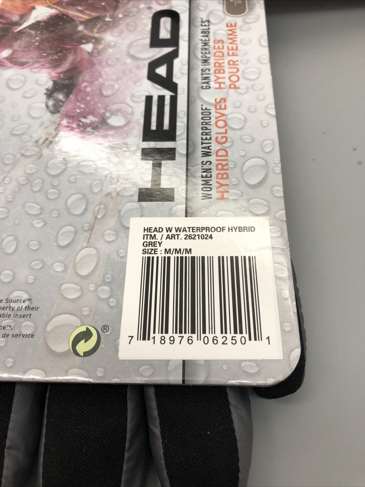 Head Womens Senstec Waterproof Hybrid Gloves Black M Brand New! eBay