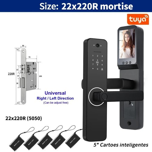Camera Digital Electronic Lock Biometrics Fingerprint Door Lock Electronic Lock - Picture 19 of 41