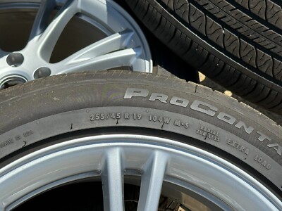 4x 19” 2024 Tesla Model Y Gemini Wheels Continental 255/45/19 50